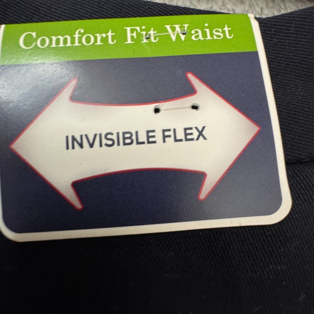 NWT Wrangler Ultimate Khaki Navy Blue Men's Size 40 x 30‎ Invisible Flex - Picture 4 of 9